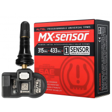 Датчик TPMS тиску шин, Autel MX-Sensor із 315/433MHz частотою, універсальний-програмований, (гумовий клапан)