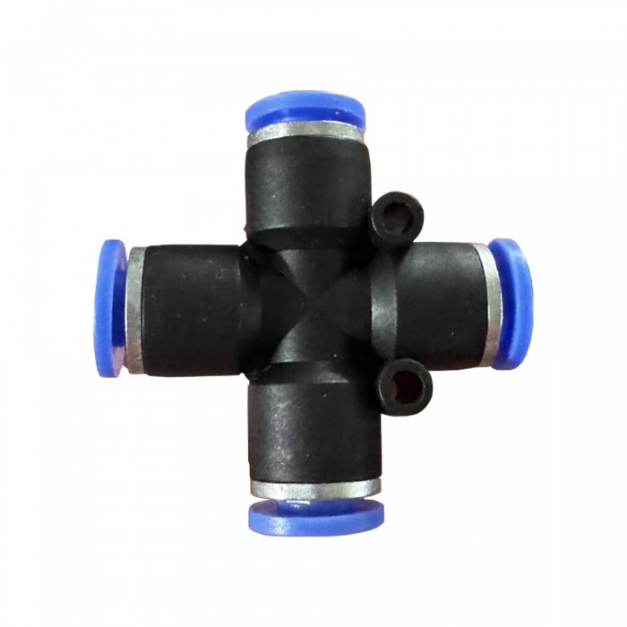 Фітінг цангове з'єднання крестове для шлангів 10 мм SPZA10 AIRKRAFT