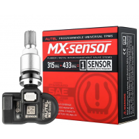 Датчик TPMS давления шин, Autel MX-Sensor с 315/433MHz частотой, универсально-программированный, (алюминиевый клапан)