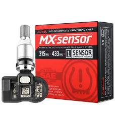 Датчик TPMS тиску шин, Autel MX-Sensor із 315/433MHz частотою, універсальний-програмований, (алюмінієвий клапан)