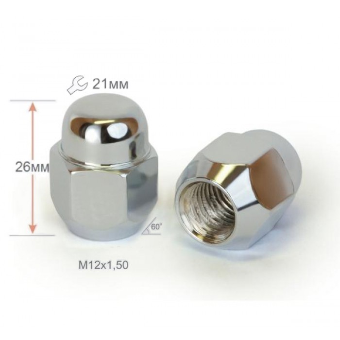 Гайка закрита конус 12х1,5 26/27 мм ключ 21