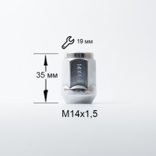 Гайка закрита конус 14х1, 5 35 мм ключ 19