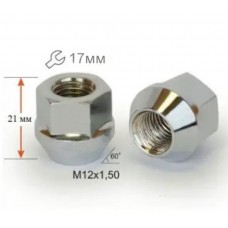 Гайка відкрита конус с вистп. 12х1,5 21 мм ключ 17