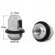 Гайка закрыта зі сферичною посадкою Honda 12х1,5 35 мм ключ 19