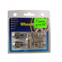 Комплект секреток гайка конус 12х1,25 WL синій