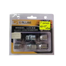 Комплект секреток Walline гайка открытая конус 12х 1,5  L22мм