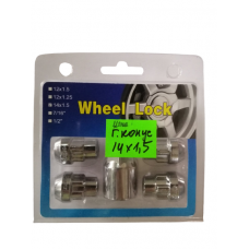 Комплект секреток гайка конус 14х1,5  WL синій