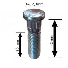 Шпилька забивна D=12,3мм (12х1,5) L=42мм ACPR 123A42