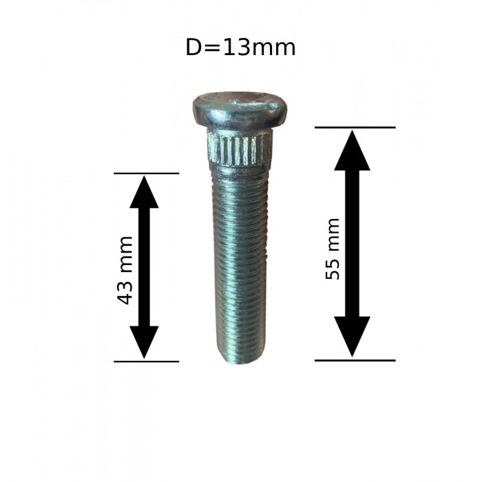 Шпилька забивна (WS-008) D=13мм (12х1,5) L=55мм ACRP130A55