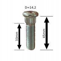 Шпилька забивна (WS-003) D=14,2мм (12х1,5) L=45мм ACRP142A45