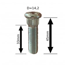 Шпилька забивна (WS-003) D=14,2мм (12х1,5) L=45мм ACRP142A45