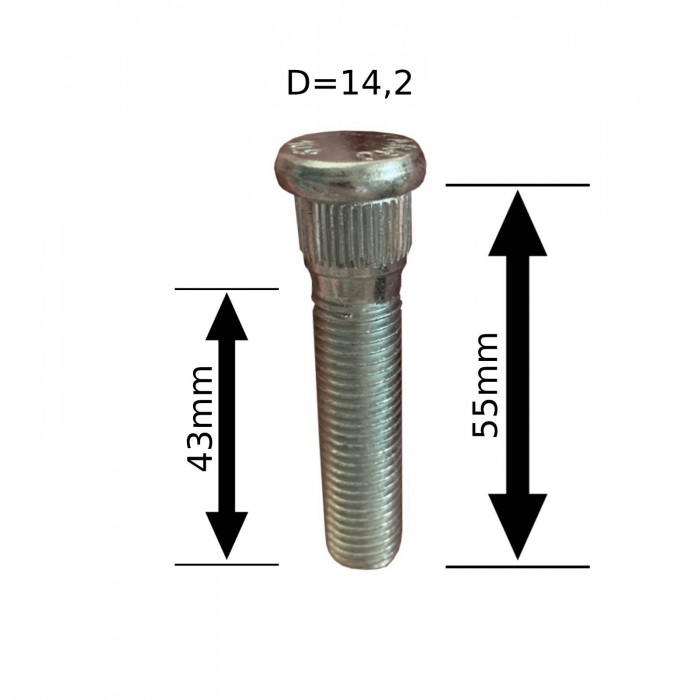 Шпилька забивна (WS-003) D=14.2мм (12х1,5) L=55мм ACRP142A55