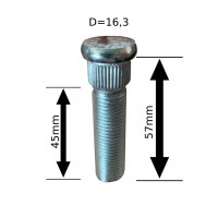 Шпилька забивна D=16.3мм (14х1,5) L=57мм ACRP163D57