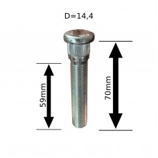 Шпилька забивна D=14.4мм (12х1,25) L=70мм ACRP144AB70