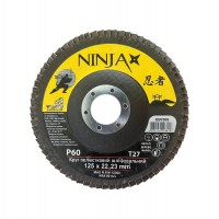Круг пелюстковий шліфувальний NINJA 65V506 T27, 125x22 mm P60