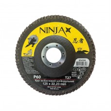 Круг пелюстковий шліфувальний NINJA 65V506 T27, 125x22 mm P60
