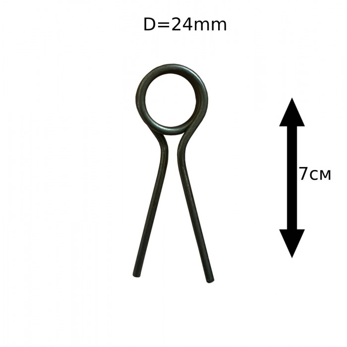 Пpужинa для пeдaльнoгo вузлa шинoмoнтaжнoгo cтeнду (V-oбp. 3 виткa, довжина вусиків - 7см) 200169