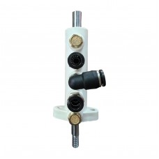 Блок повітряного клапана на педаль віджимання борту. D штока = 10мм. Торцеве кріплення