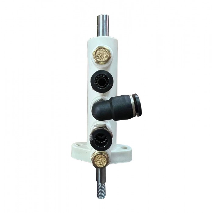 Блок повітряного клапана на педаль віджимання борту. D штока = 10мм. Торцеве кріплення