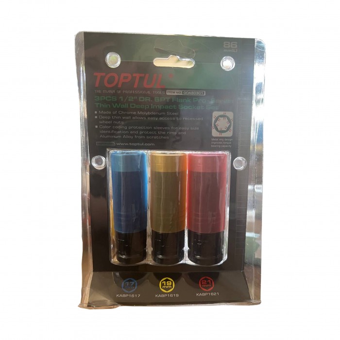 Набір головок 1/2 3ед. Pro-Series TopTul GDAS0301